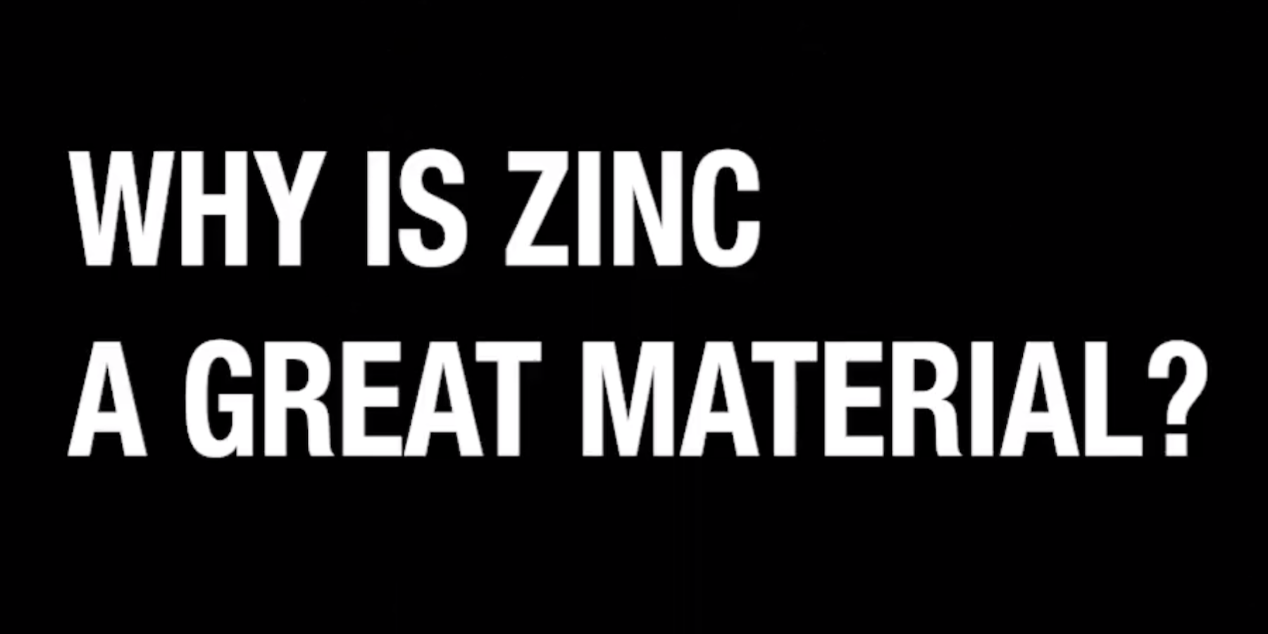 Zinc Material Advantages Deco Products Decorah Iowa