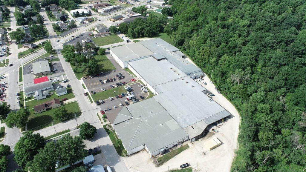 Drone Image of Deco Products Manufacturing Facility located in America