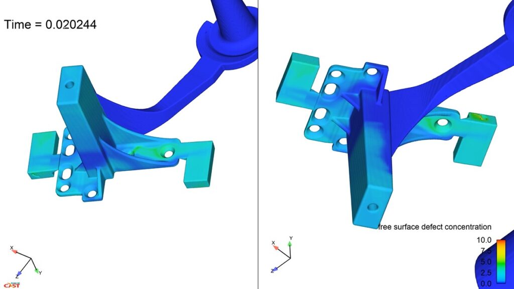 Zinc Die Cast Part Simulation Image