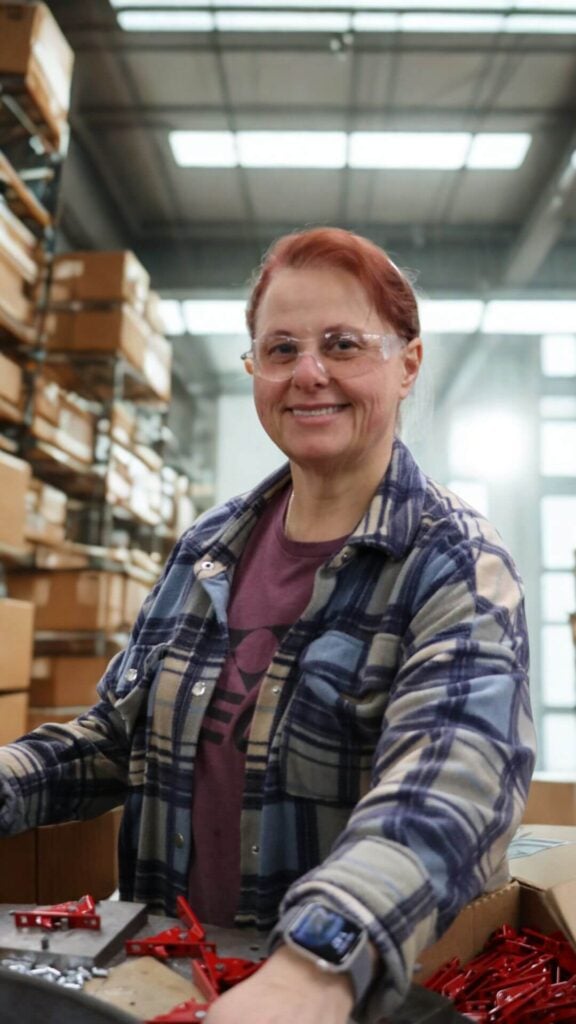 Deco team member assembling zinc parts made in the USA at Deco Products