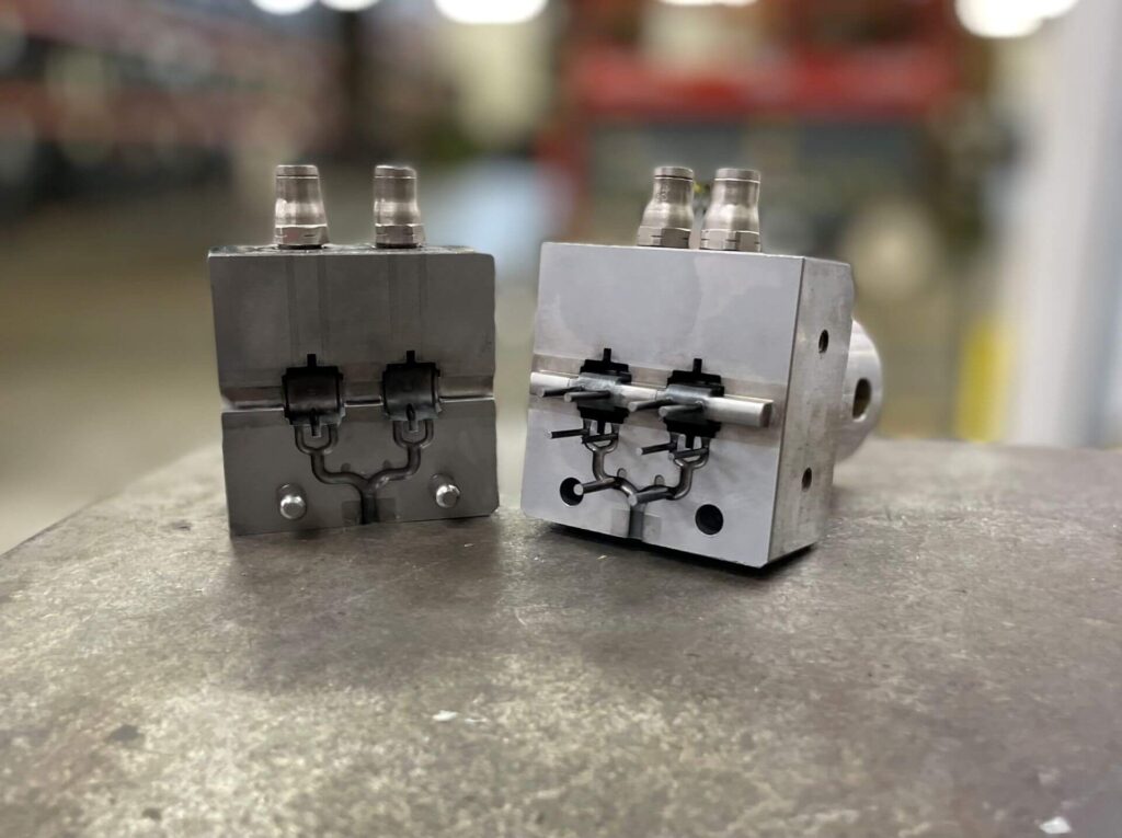 Miniature Die Cast Mold for Zinc Alloys used to cast miniature zinc castings