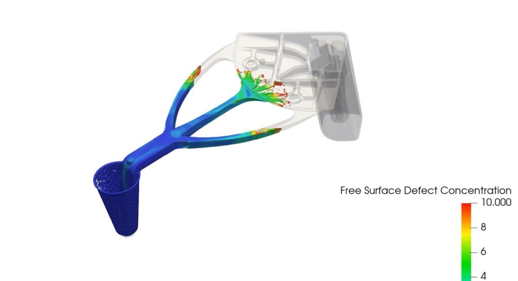 Prototype Zinc Die Casting Flow Simulation for new zinc die cast part